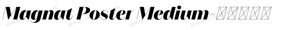 Magnat Poster Medium字体转换